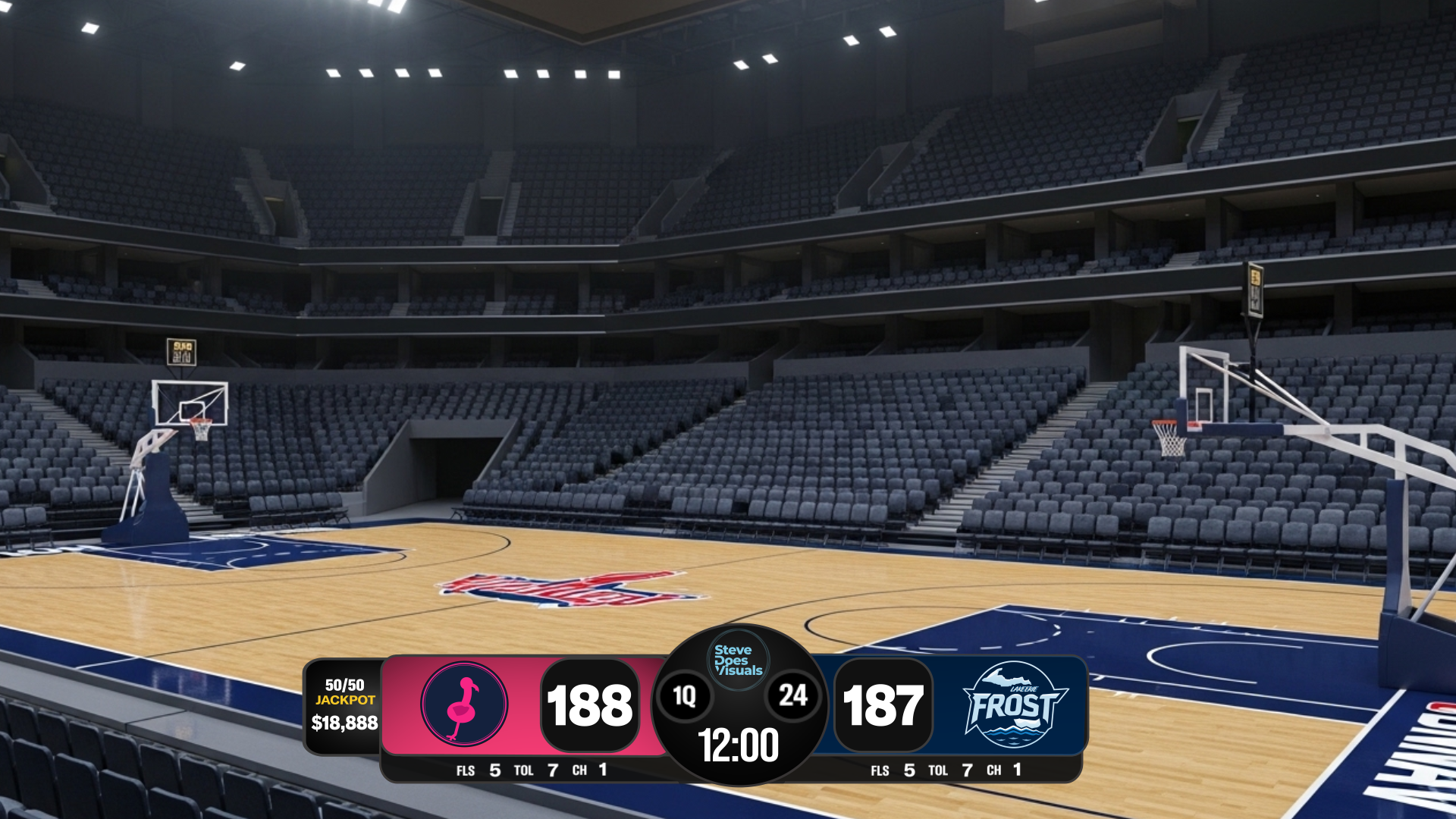Broadcast CG — basketball sample